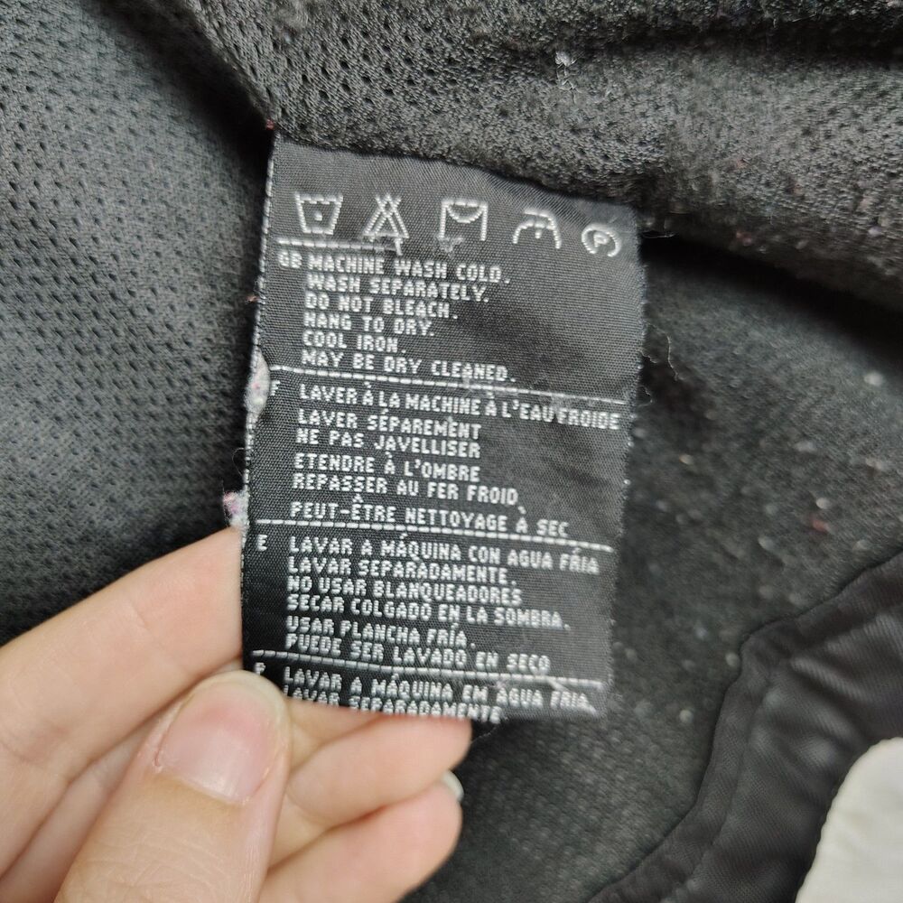 FLAWS Harley Davidson Womens XS Motorcycle Jacket Black Orange Zip - Picture 13 of 16